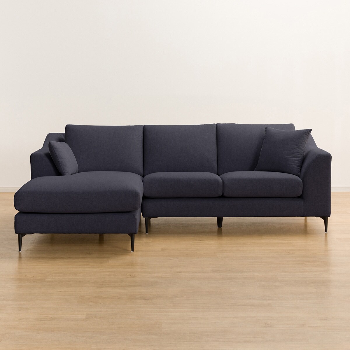 カウチソファ　ニトリ　ブルー　ヘッドレスト付き カウチソファ ヘッドレスト付き 布張りタイプ (CS02 H DGR