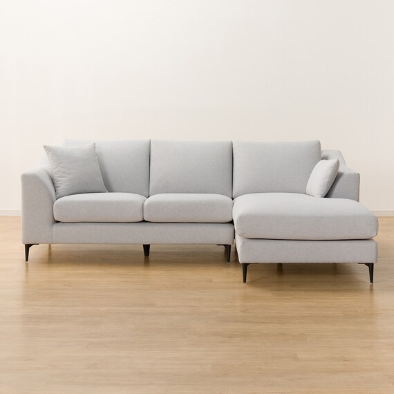 傷・汚れに強い カウチソファ 布張りタイプ (Nポケット BS15 Nシールド 左カウチ LGY) 8枚目画像