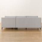 傷・汚れに強い カウチソファ 布張りタイプ (Nポケット BS15 Nシールド 左カウチ LGY) 9枚目画像