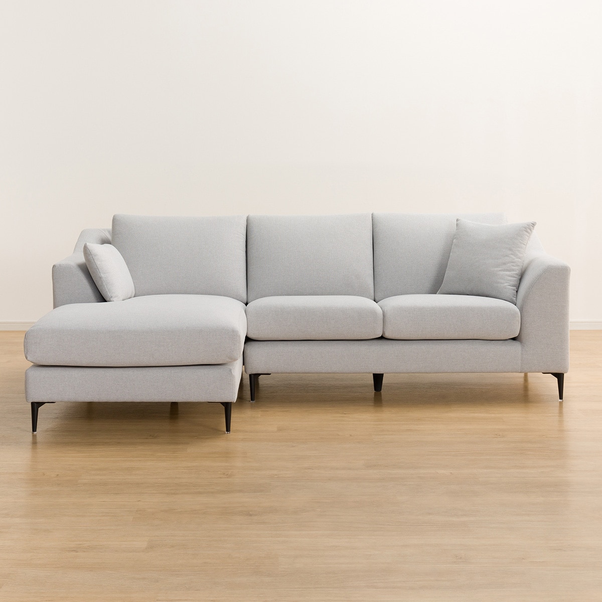 傷・汚れに強い カウチソファ 布張りタイプ (Nポケット BS15 右カウチ