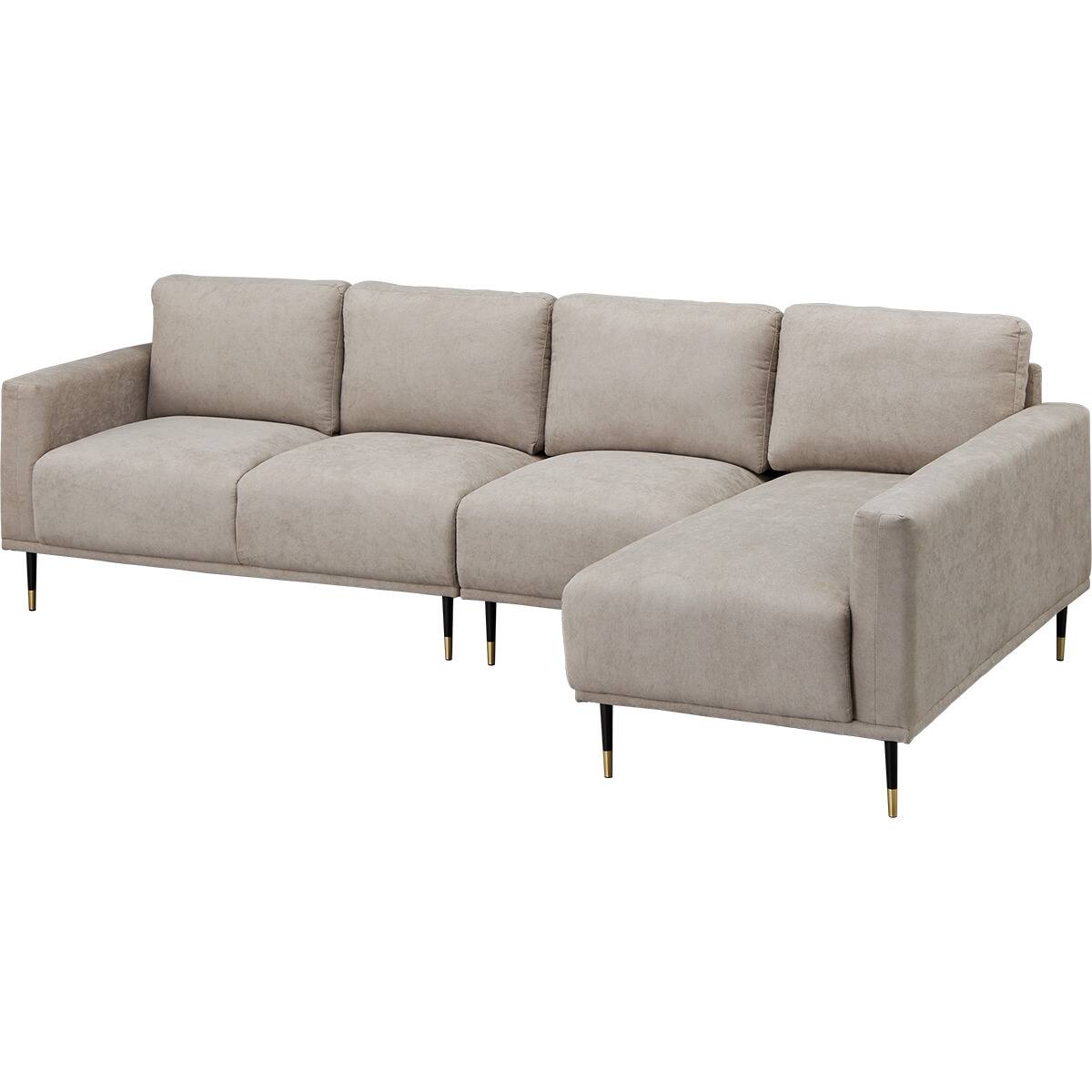 4人掛けL型ソファ 布張りタイプ (SG02 左カウチ MO) | ニトリネット