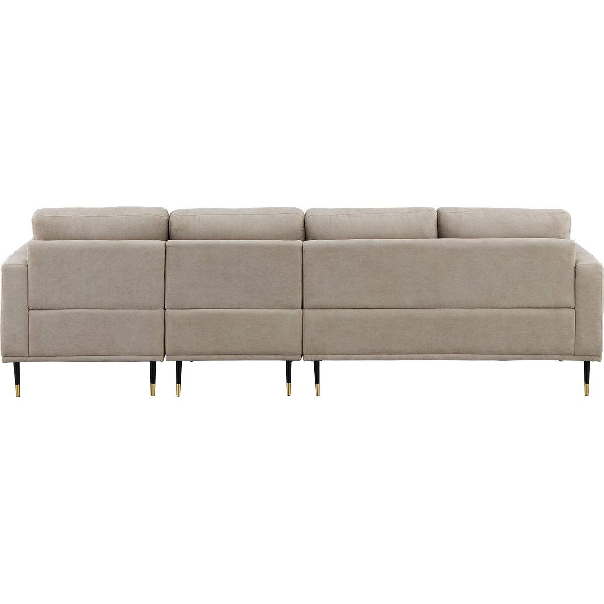 4人掛けL型ソファ 布張りタイプ (SG02 左カウチ MO) | ニトリネット