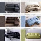 カウチソファ 布張りタイプ (HT 3P BK) 2枚目画像