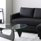 カウチソファ 布張りタイプ (HT 3P BK) 5枚目画像