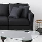 カウチソファ 布張りタイプ (HT 3P BK) 15枚目画像