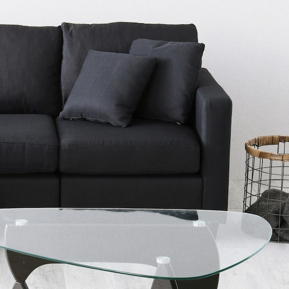 カウチソファ 布張りタイプ (HT 3P BK) 15枚目画像