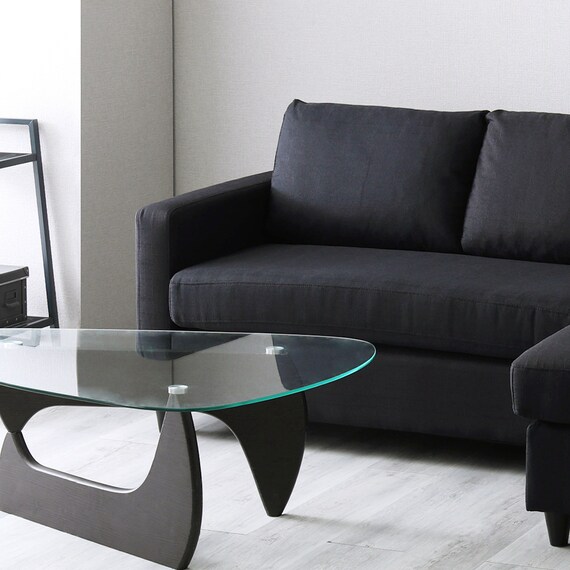 カウチソファ 布張りタイプ (HT 3P BK) 16枚目画像