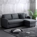 カウチソファ 布張りタイプ (HT 3P CGY) 1枚目画像