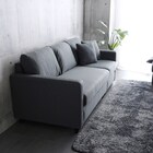 カウチソファ 布張りタイプ (HT 3P CGY) 5枚目画像