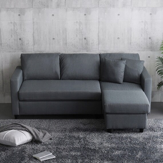 カウチソファ 布張りタイプ (HT 3P CGY) 14枚目画像