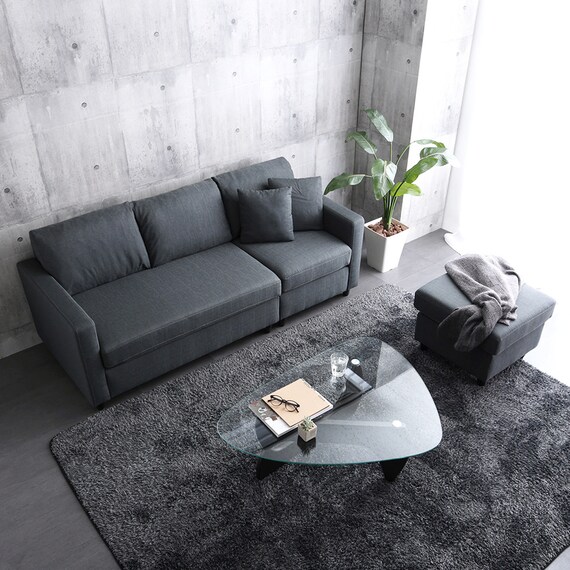 カウチソファ 布張りタイプ (HT 3P CGY) 15枚目画像