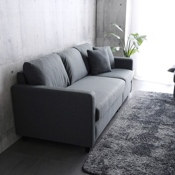 カウチソファ 布張りタイプ (HT 3P CGY) 16枚目画像