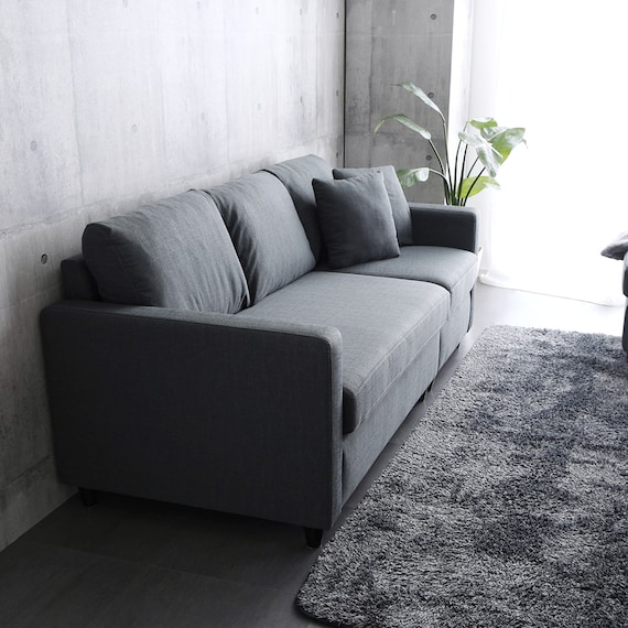 カウチソファ 布張りタイプ (HT 3P CGY) 16枚目画像