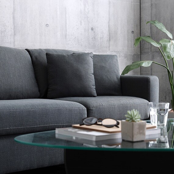 カウチソファ 布張りタイプ (HT 3P CGY) 17枚目画像