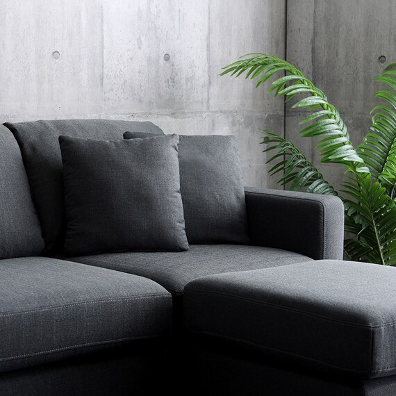 カウチソファ 布張りタイプ (HT 3P CGY) 18枚目画像