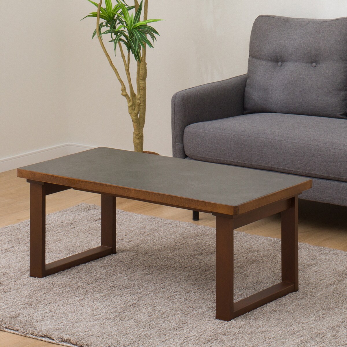 センターテーブル(NコレクションT-11U 90 MBR/GY) | ニトリネット