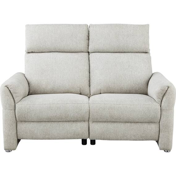 2人掛け電動リクライニングソファ 布張りタイプ (EL03 LGY) 2枚目画像