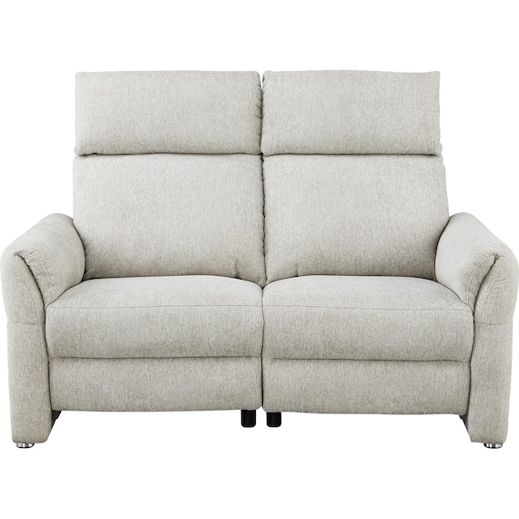 2人掛け電動リクライニングソファ 布張りタイプ (EL03 LGY) 2枚目画像