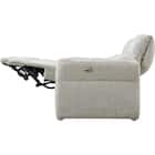 2人掛け電動リクライニングソファ 布張りタイプ (EL03 LGY) 3枚目画像