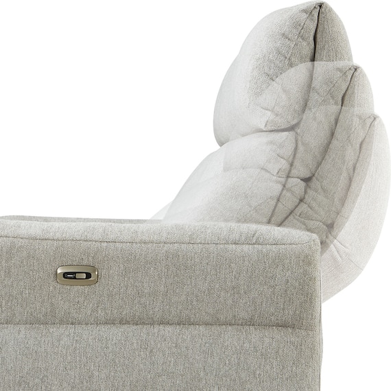 2人掛け電動リクライニングソファ 布張りタイプ (EL03 LGY) 5枚目画像