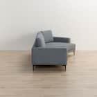 カウチソファセット 布張りタイプ (LE13 左カウチ GY) 4枚目画像