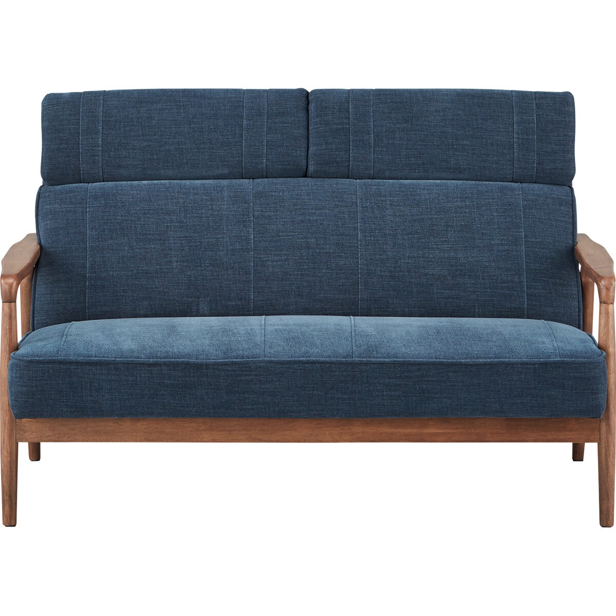 北海道/千歳市 ① 2Pソファ 二人掛けソファ カーキ系 布地 千歳市近郊