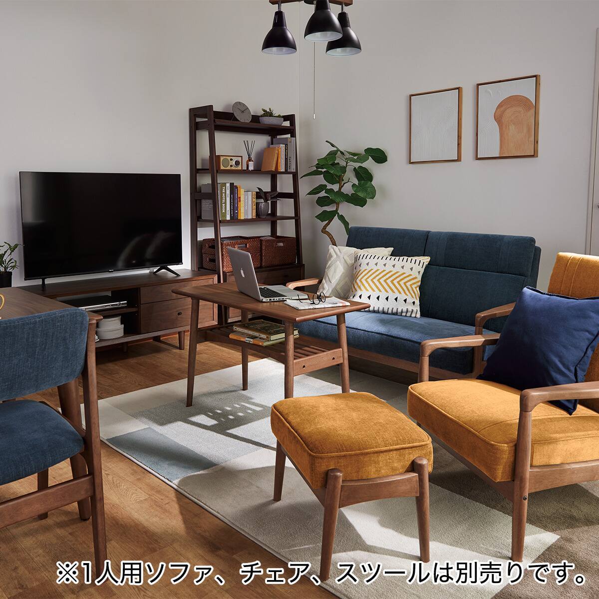 2人掛けソファ 布張りタイプ (IC01 R YGR/MBR) | ニトリネット【公式