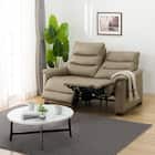 2人掛け電動リクライニングソファ 本革(一部合成皮革)タイプ (Nビリーバ3 MO) 1枚目画像