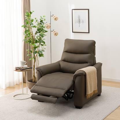 1人用電動リクライニングソファ(Nビリーバ3 革 BR)通販 | ニトリネット  