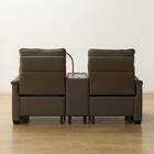 2人掛け電動リクライニングソファ 収納ユニット付き 本革(一部合成皮革)タイプ (Nビリーバ3 BR) 17枚目画像