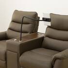 2人掛け電動リクライニングソファ 収納ユニット付き 本革(一部合成皮革)タイプ (Nビリーバ3 BR) 22枚目画像