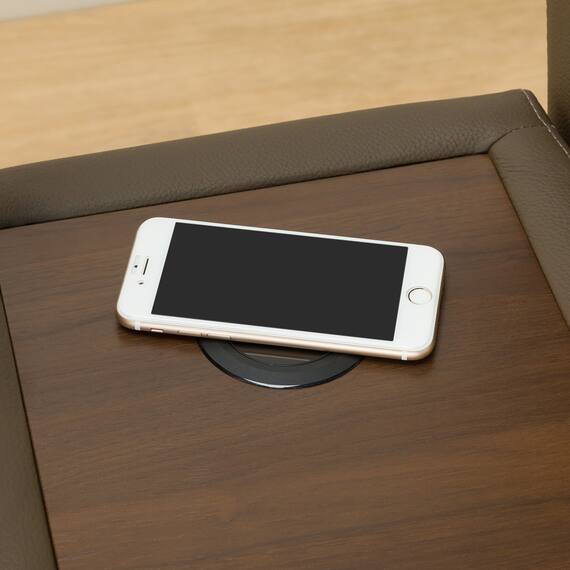 2人掛け電動リクライニングソファ 収納ユニット付き 本革(一部合成皮革)タイプ (Nビリーバ3 BR) 26枚目画像