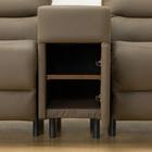 2人掛け電動リクライニングソファ 収納ユニット付き 本革(一部合成皮革)タイプ (Nビリーバ3 BR) 27枚目画像