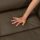 2人掛け電動リクライニングソファ 収納ユニット付き 本革(一部合成皮革)タイプ (Nビリーバ3 BR) 31枚目画像