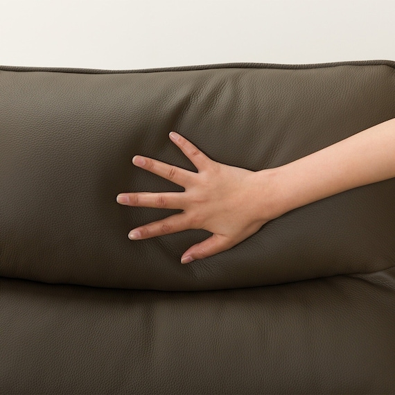 3人掛け電動リクライニングソファ テーブル付き 本革(一部合成皮革)タイプ (Nビリーバ3 ヒーター付き BR) 18枚目画像