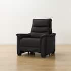 1人掛け電動リクライニングソファ 本革(一部合成皮革)タイプ (Nビリーバ3 BK) 13枚目画像