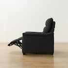 1人掛け電動リクライニングソファ 本革(一部合成皮革)タイプ (Nビリーバ3 BK) 16枚目画像