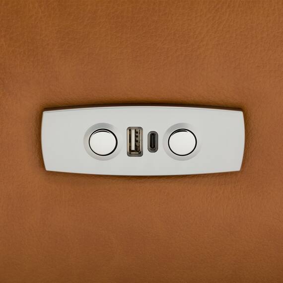 3人掛け全シート電動リクライニングソファ 厚革(一部合成皮革)タイプ (Nビリーバ3 BR) 23枚目画像