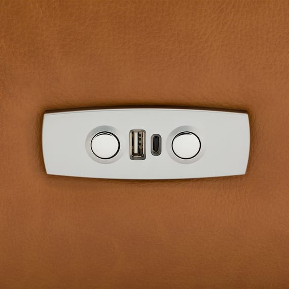 3人掛け全シート電動リクライニングソファ 厚革(一部合成皮革)タイプ (Nビリーバ3 BR) 23枚目画像