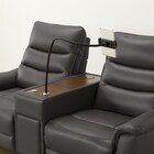 2人掛け電動リクライニングソファ テーブル付き 厚革(一部合成皮革)タイプ (Nビリーバ3 収納付き DGY) 23枚目画像