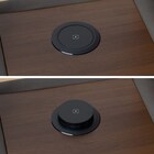 2人掛け電動リクライニングソファ テーブル付き 厚革(一部合成皮革)タイプ (Nビリーバ3 収納付き DGY) 24枚目画像