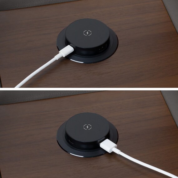 2人掛け電動リクライニングソファ テーブル付き 厚革(一部合成皮革)タイプ (Nビリーバ3 収納付き DGY) 26枚目画像