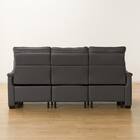 3人掛け全シート電動リクライニングソファ 厚革(一部合成皮革)タイプ (Nビリーバ3 DGY) 17枚目画像