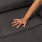 3人掛け全シート電動リクライニングソファ 厚革(一部合成皮革)タイプ (Nビリーバ3 DGY) 27枚目画像