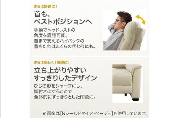 2Pソファ Nビリーバ3 Nシールド BE 2枚目画像