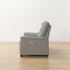 傷・汚れに強い 2人掛け電動リクライニングソファ 合皮タイプ (Nビリーバ3 Nシールド GY) 15枚目画像