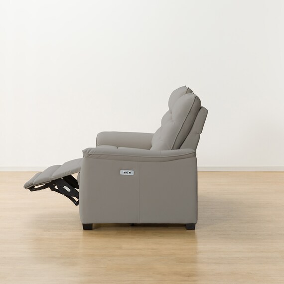 傷・汚れに強い 2人掛け電動リクライニングソファ 合皮タイプ (Nビリーバ3 Nシールド GY) 16枚目画像