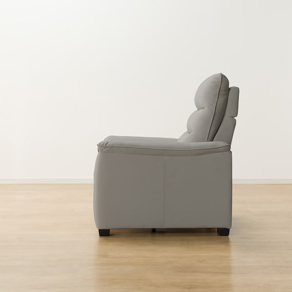 傷・汚れに強い 1人掛け電動リクライニングソファ 合皮タイプ (Nビリーバ3 Nシールド GY) 15枚目画像