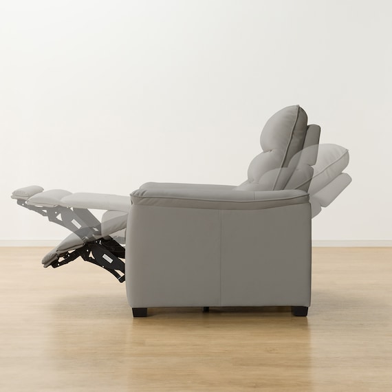 傷・汚れに強い 1人掛け電動リクライニングソファ 合皮タイプ (Nビリーバ3 Nシールド GY) 17枚目画像