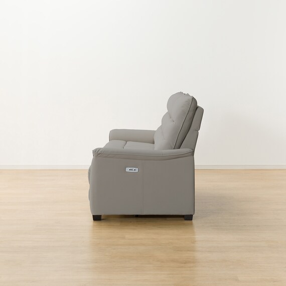 傷・汚れに強い 3人掛け全シート電動リクライニングソファ 合皮タイプ (Nビリーバ3 Nシールド GY) 17枚目画像